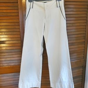 Rampage Size 0 Cotton White Flare High Rise Pants